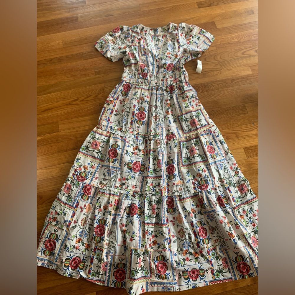 Anthropologie The Somerset Maxi Dress OYSTER - Picture 5 of 7